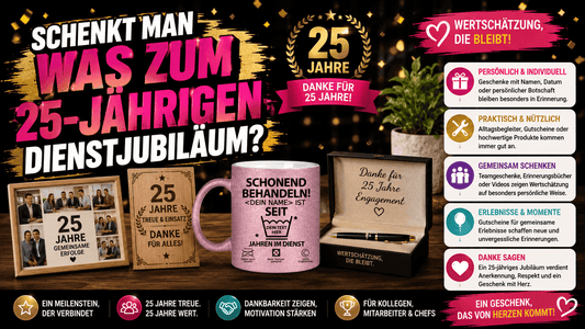 Was schenkt man zum 25-jährigen Dienstjubiläum?