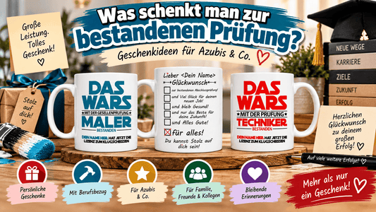 Was schenkt man zur bestandenen Prüfung?