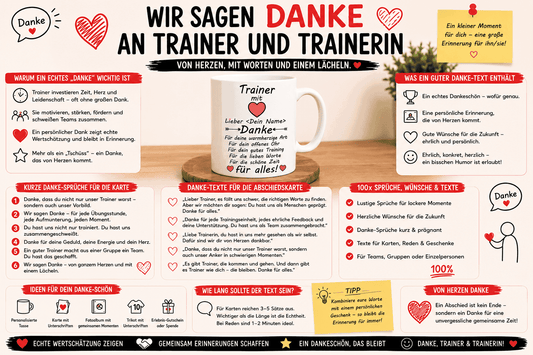 Wir sagen Danke Trainer - 100x kostenlose Sprüche & Geschenkidee