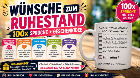 Wünsche zum Ruhestand – Sprüche für Kollegen und Freunde