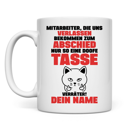 Verabschiedung Langjähriger Mitarbeiter | Ruhestand | Geschenk Tasse