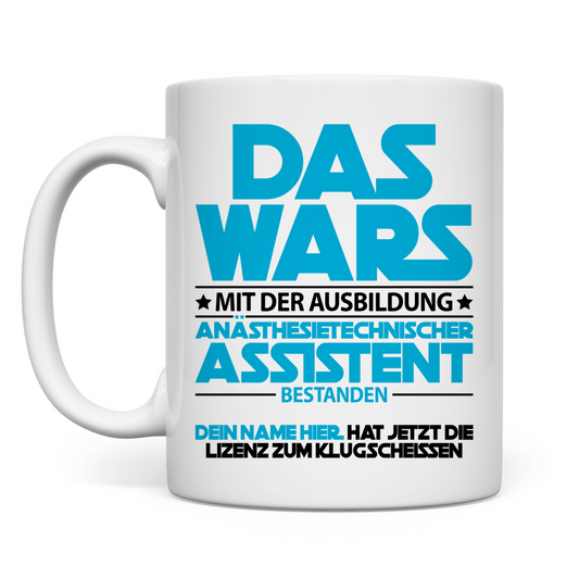 Anästhesietechnischer Assistent ATA bestanden | Tasse Ausbildung Azubi Geschenk
