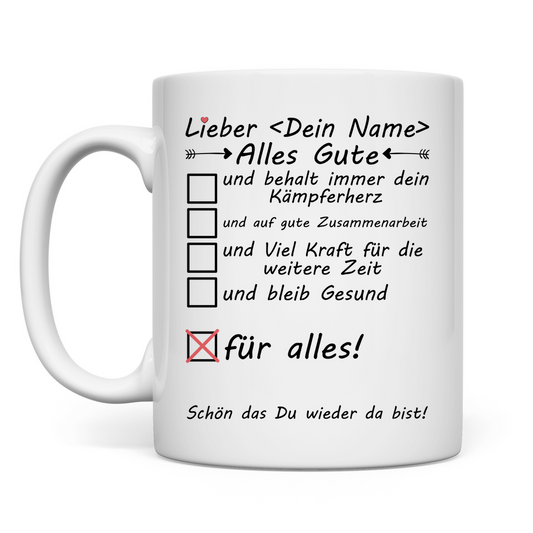 Nach Sehr Schwerem Unfall | Geschenk Tasse Mann