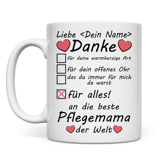 Beste Pflegemama | Danke Tasse | Geschenk