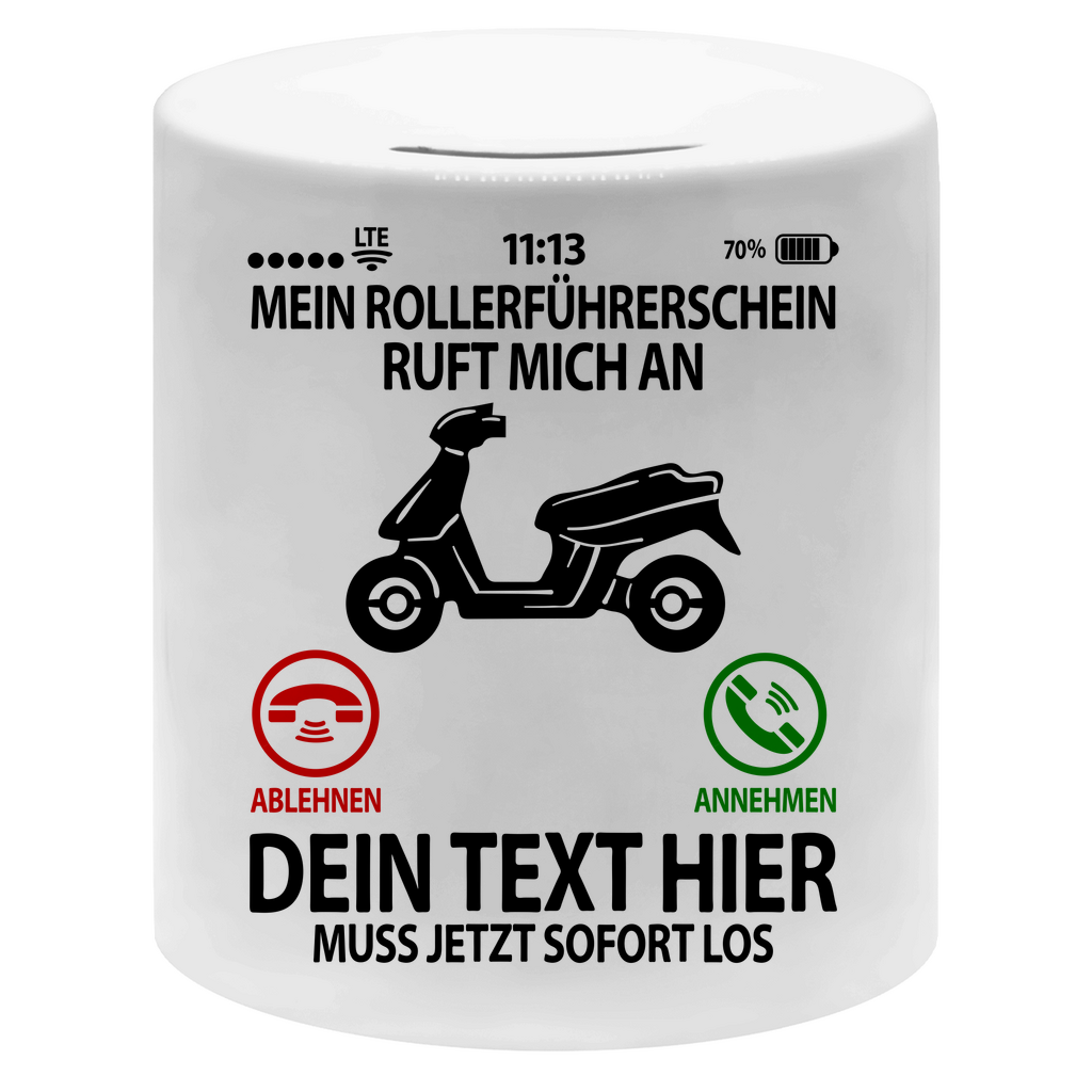 Roller Führerschein | Spardose | Geschenk