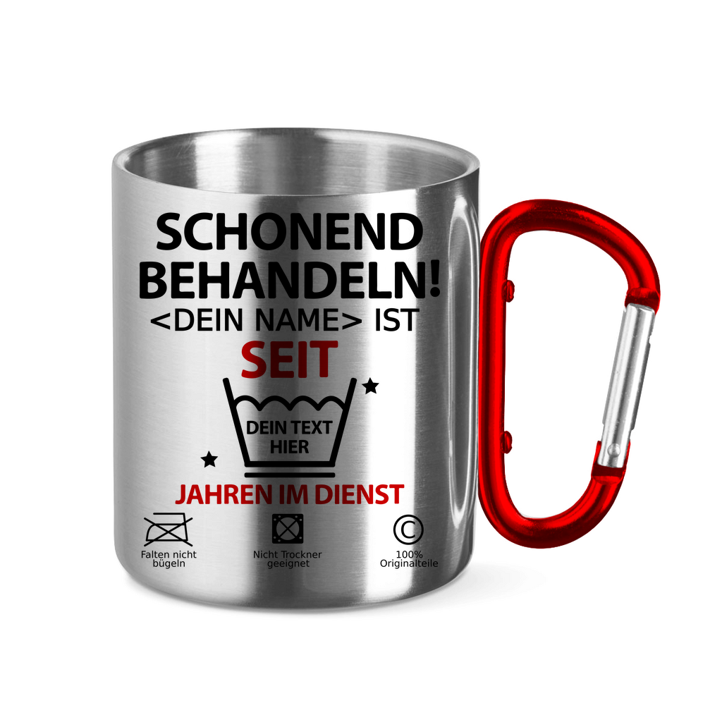 10 Jähriges Jubiläum - Tasse für Mitarbeiter oder Mitarbeiterin - Dienstjubiläum Geschenk - Personalisiert mit Namen