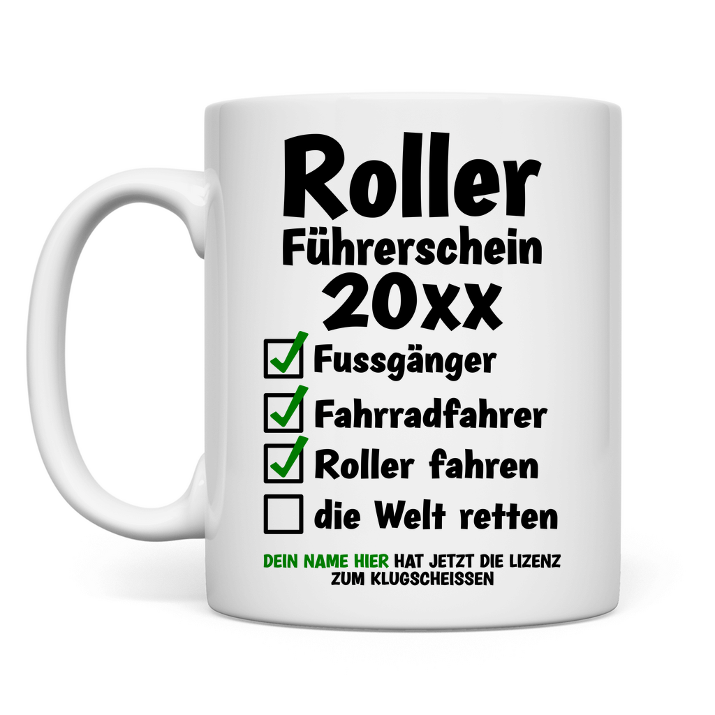 Roller Führerschein Bestanden | Geschenk   Tasse