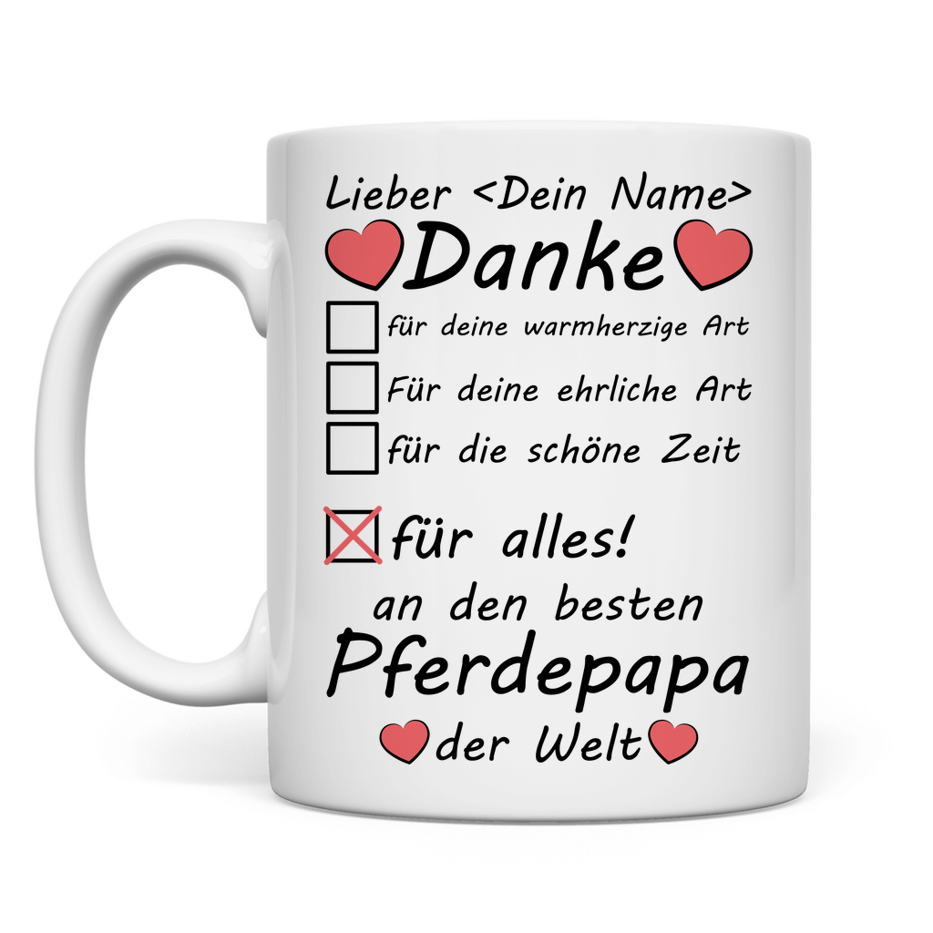 Bester Pferdepapa | Pferde Papa Tasse Geschenk