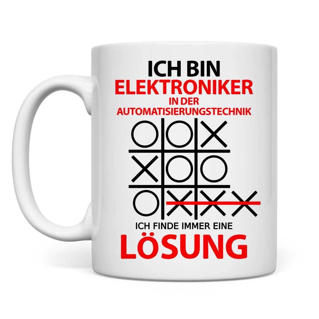 Tasse Elektroniker in der Automatisierungstechnikr ich bin