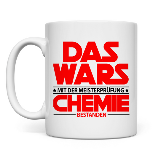 Chemie Meister | Bestandene Prüfung | Tasse Mann Geschenk