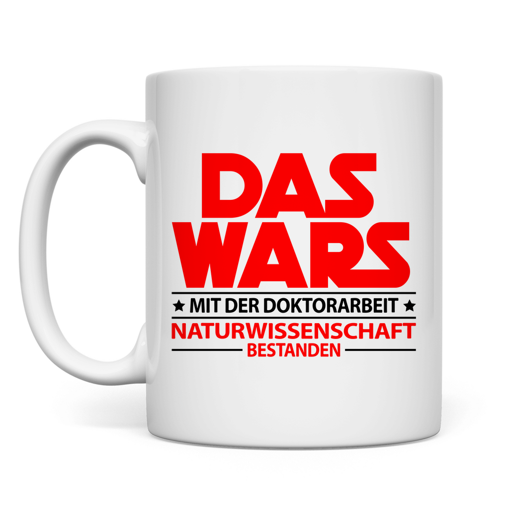 Doktortitel Naturwissenschaft bestanden l Tasse