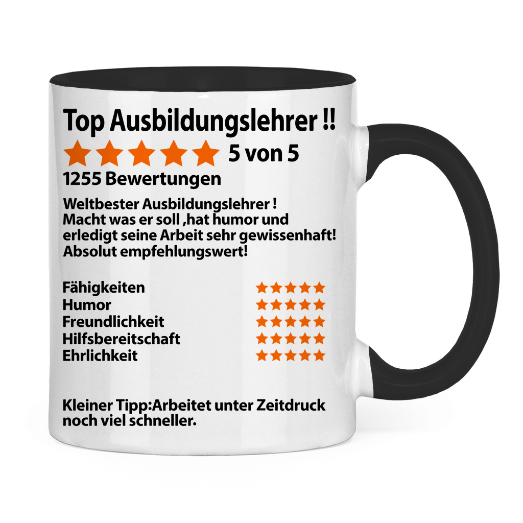 Ausbildungslehrer Geschenk | Dankeschön  Tasse Abschied