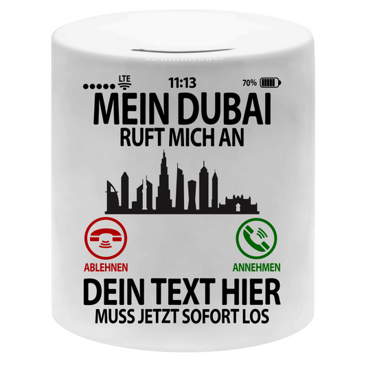 Dubai Urlaub | Geldgeschenk | Städtereise Spardose 