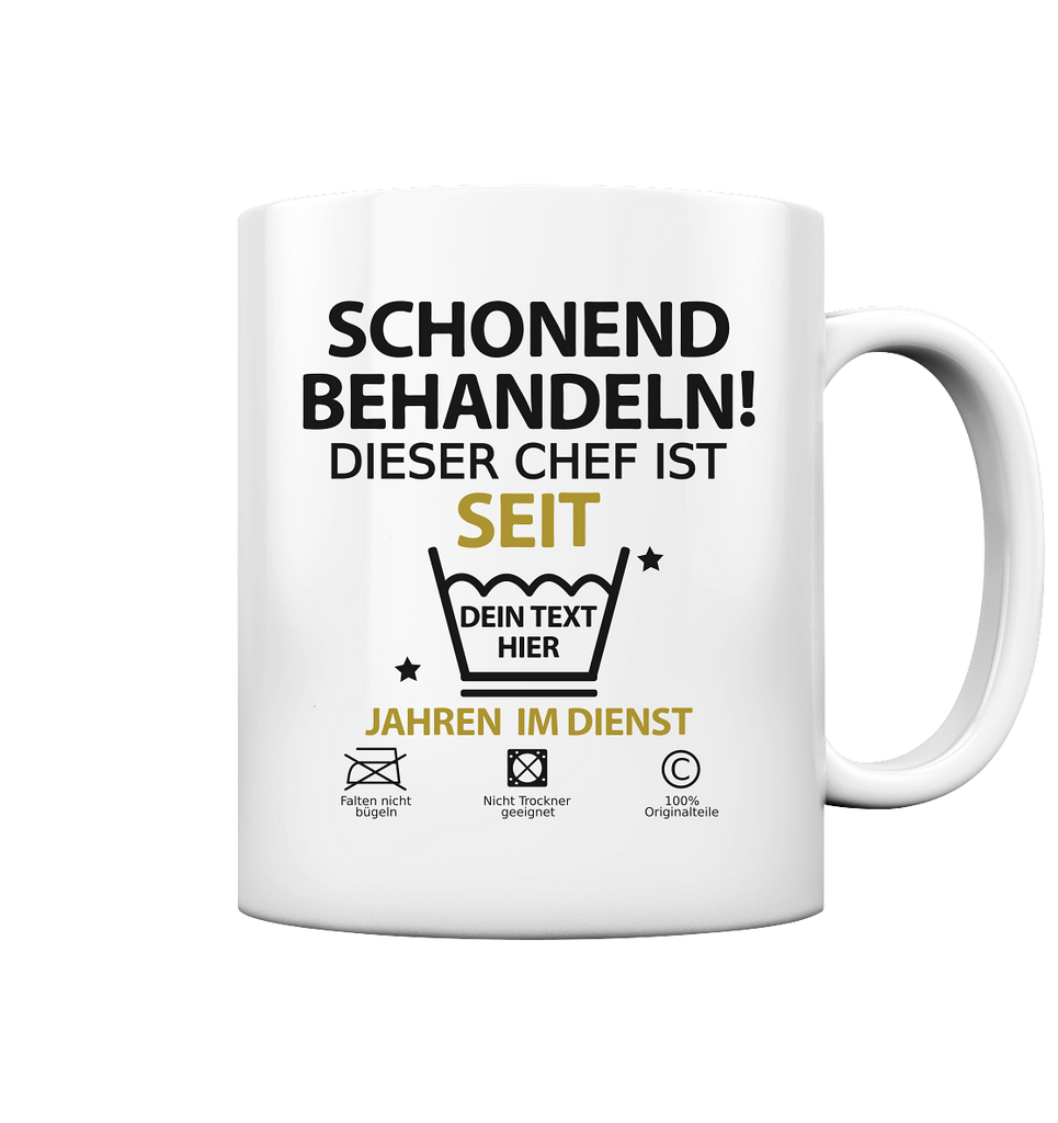 25 Jahre Chef Jubiläum Tasse als Geschenk