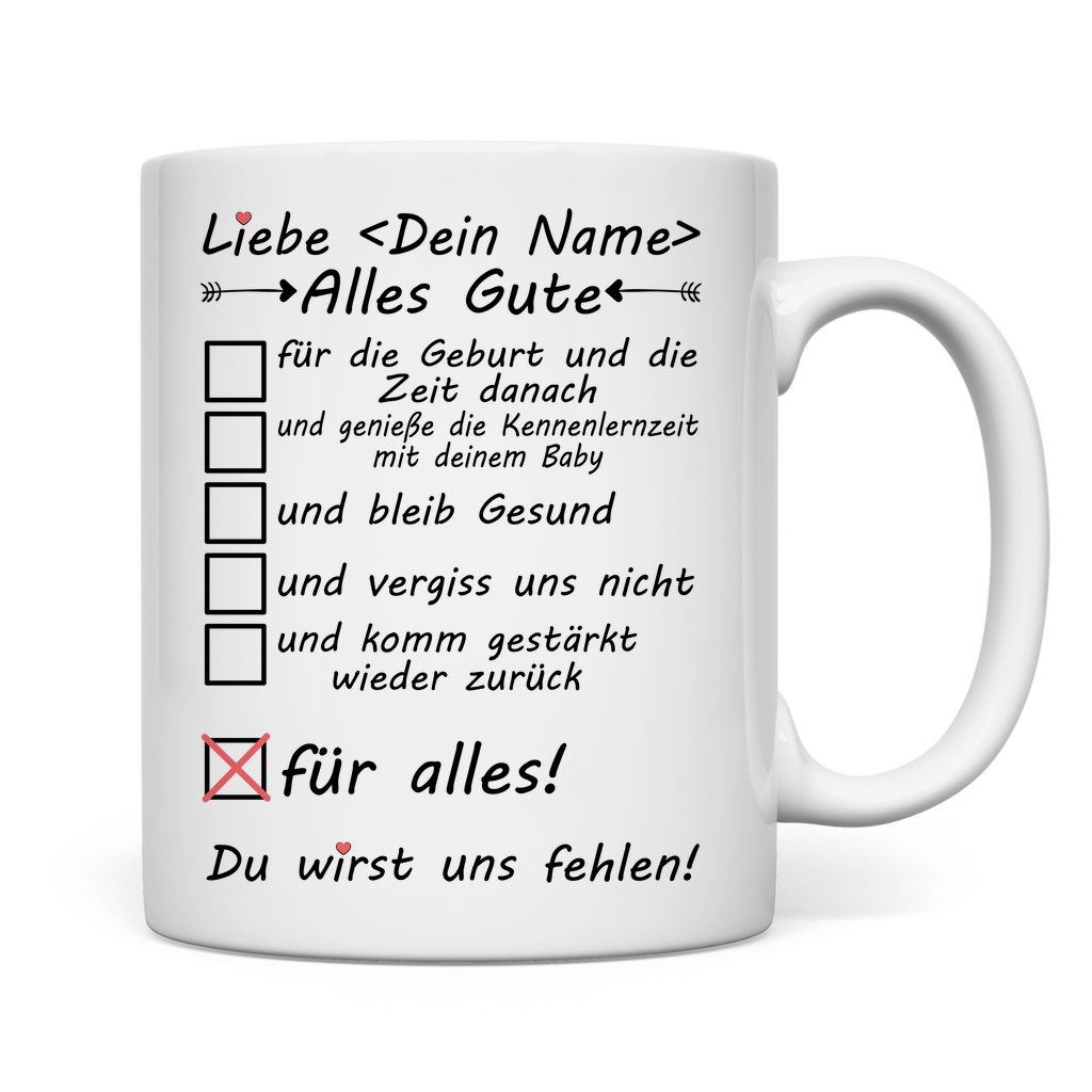 Babypause Abschiedsgeschenk | Kollegin | Tasse  2
