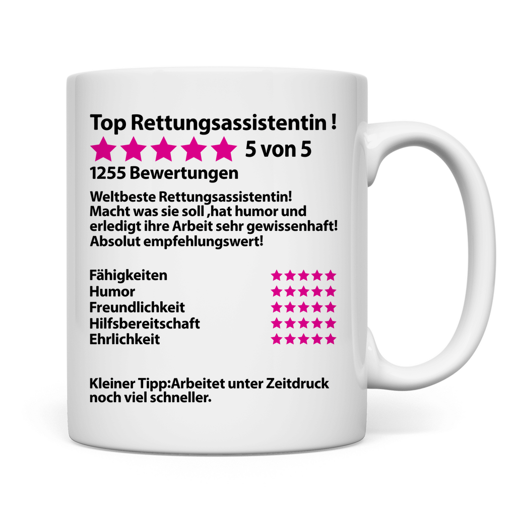 Rettungsassistentin Geschenk | zum Abschied Tasse 3