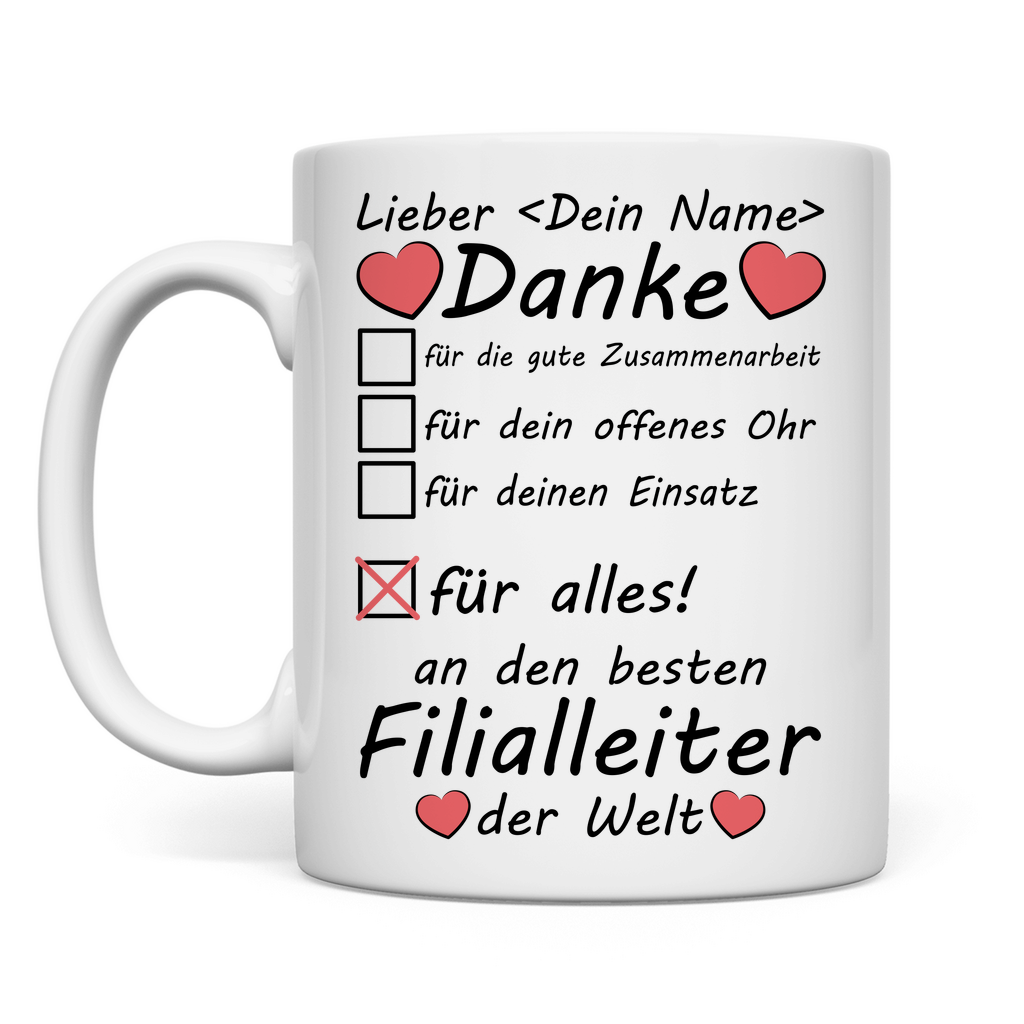 Bester Filialleiter | Tasse | Abschiedsgeschenk