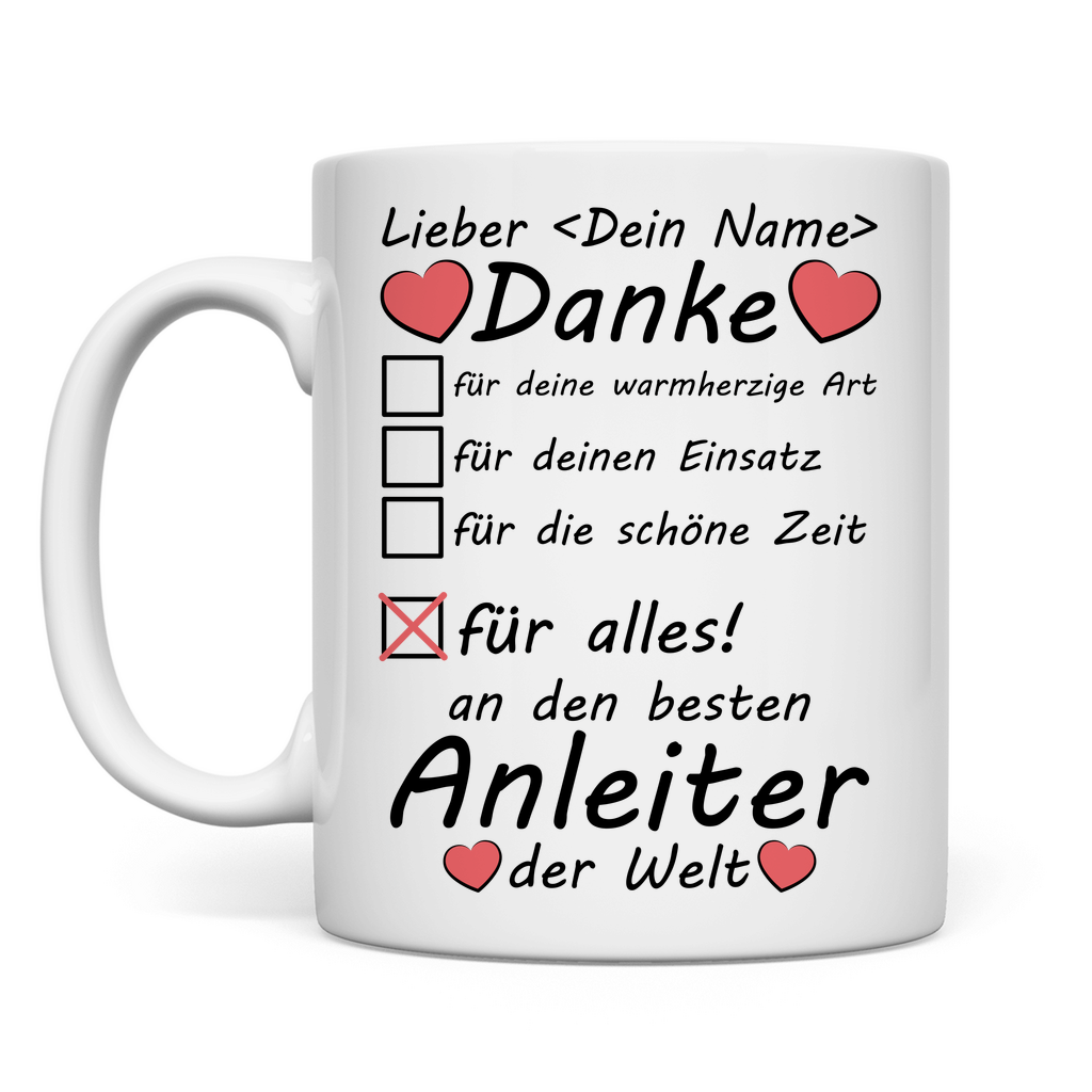 Abschiedsgeschenk für Anleiter | Tasse