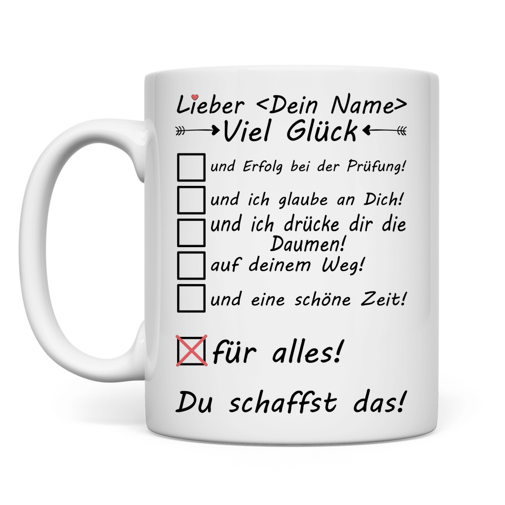 Alles Gute zur Bevorstehenden Prüfung | Geschenk   Mann Tasse