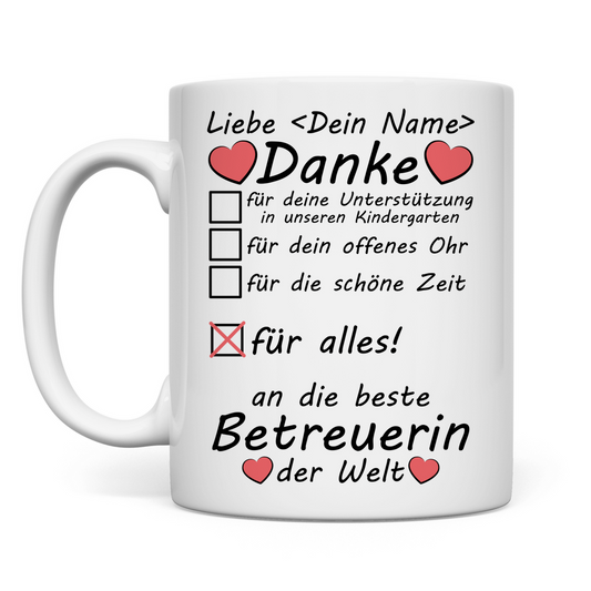 Betreuerin im Kindergarten | Kinder | Geschenk Kita
