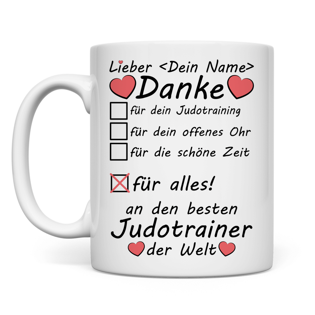 Judo Trainer | Judotrainer | Danke Beste Geschenk Tasse