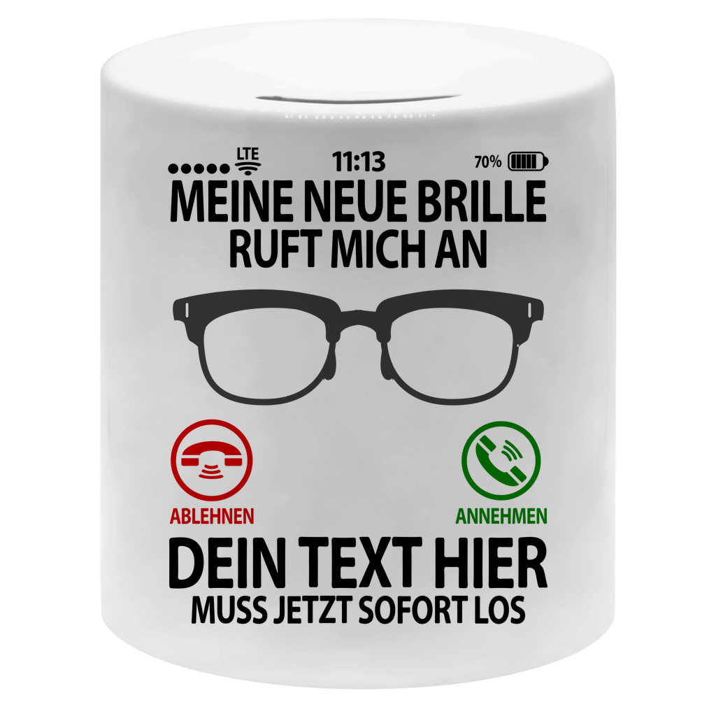 Neue Brille sparen | Geldgeschenk | Spardose personalisert