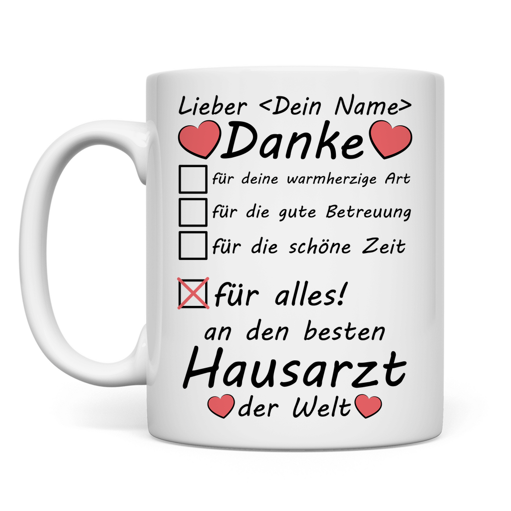 Hausarzt Abschiedsgeschenk | Beste  Tasse 