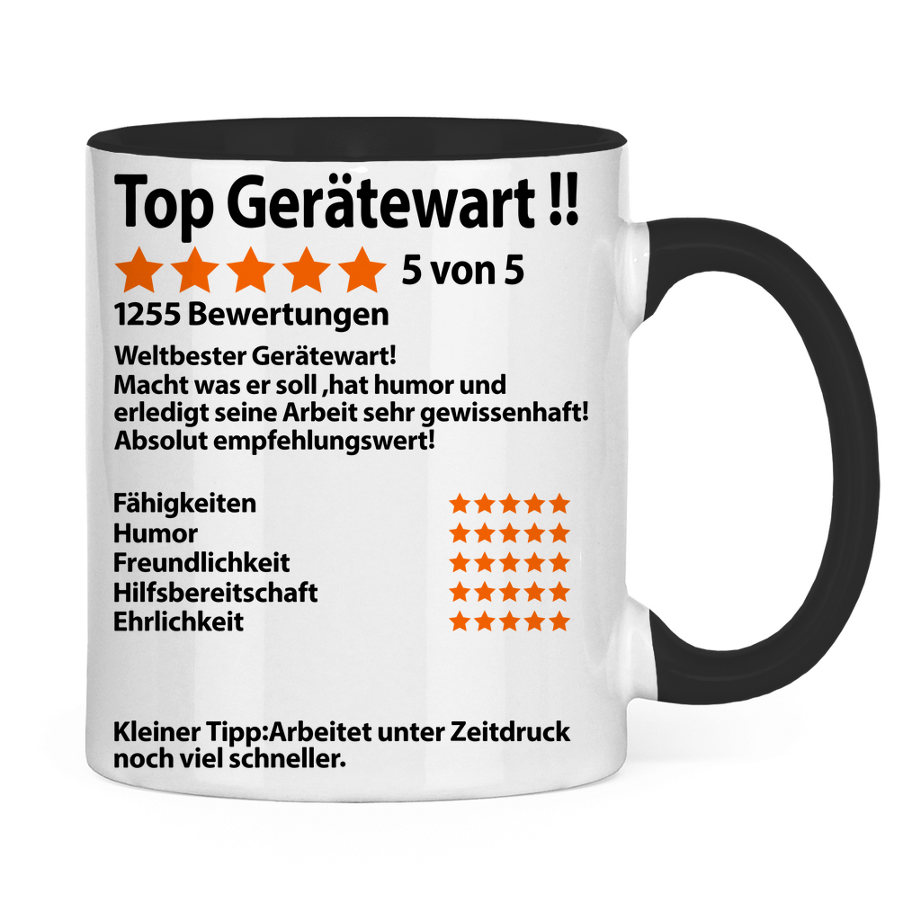 Bester Gerätewart | Tasse  Abschiedsgeschenk zum Abschied rückseite