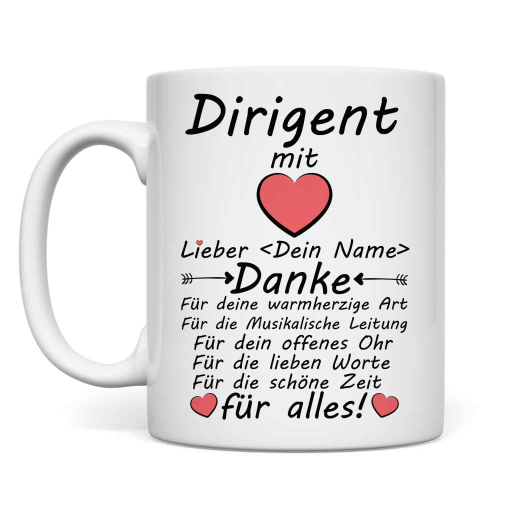 Dirigent Danke Tasse | Chor | Geschenk
