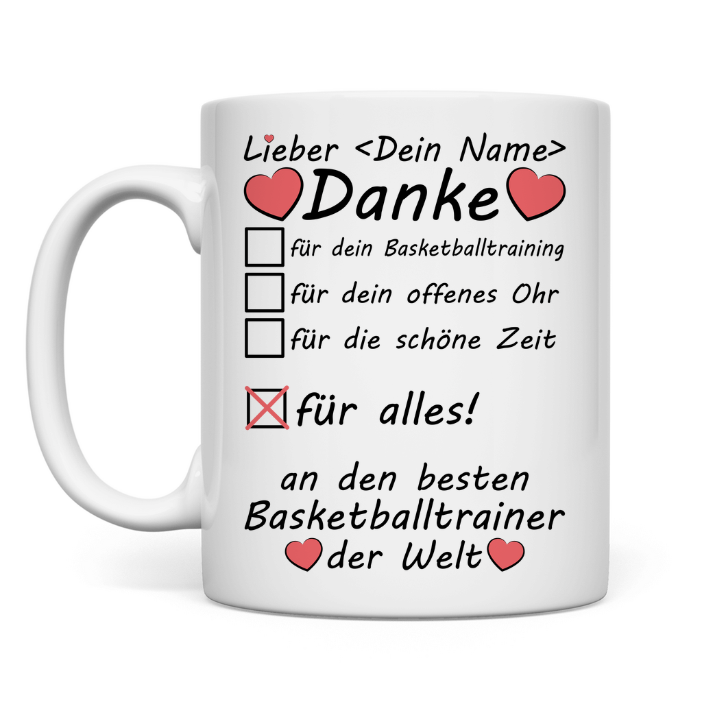 Bester Basketball Trainer | Geschenk Tasse