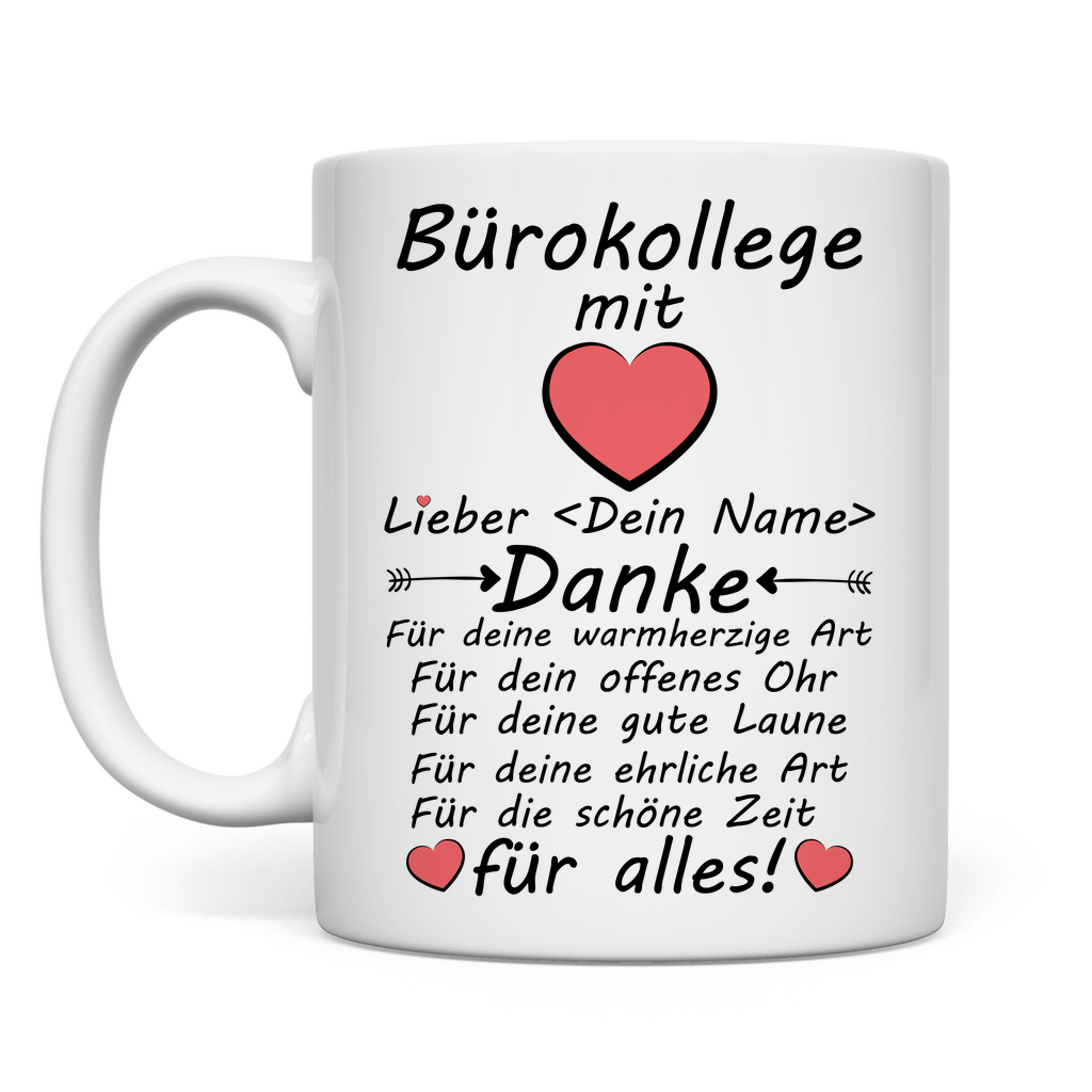  Bürokollegen | Abschiedsgeschenk mit Herz Tasse