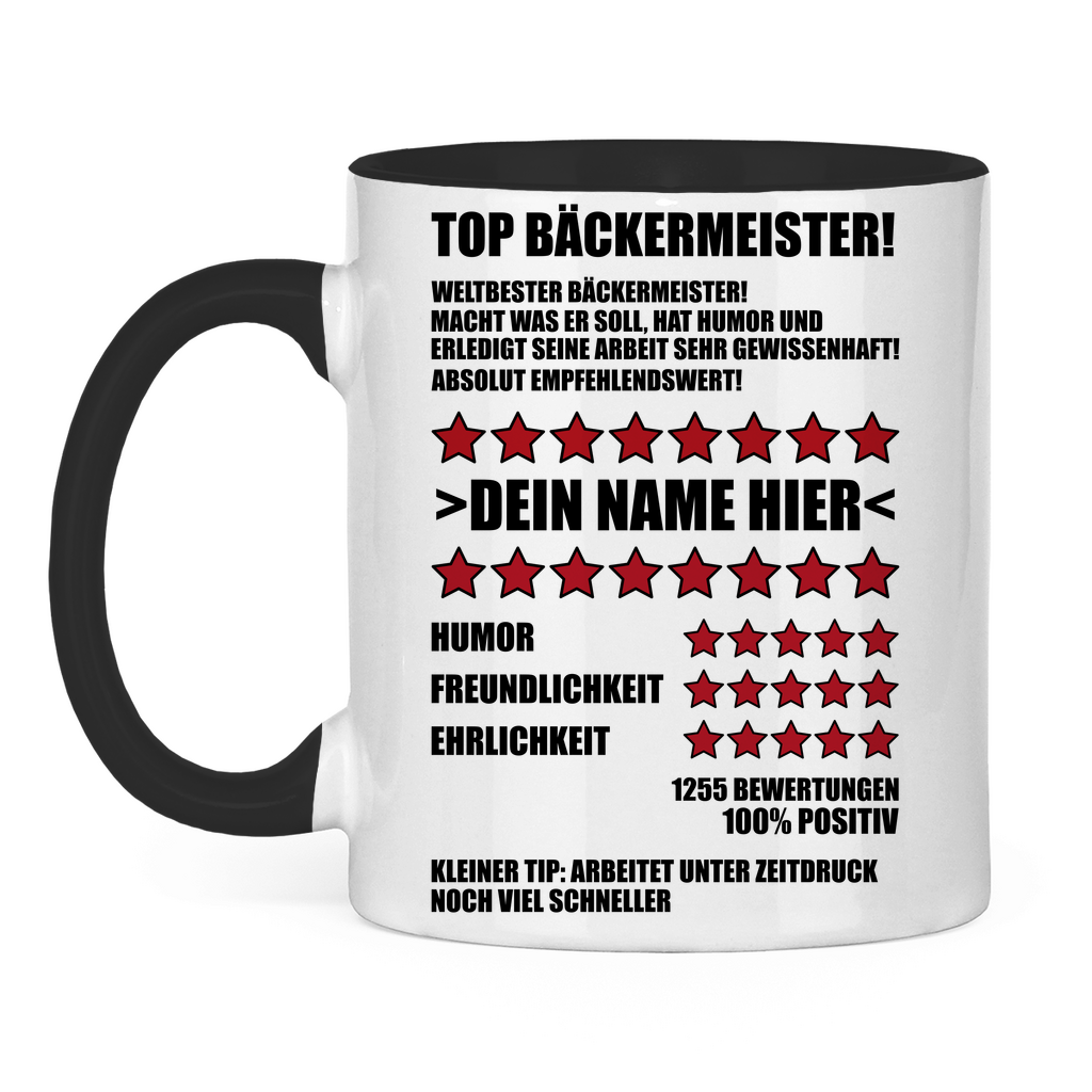 Bäckermeister Tasse | Personalisiert | Geschenk zum Abschied 