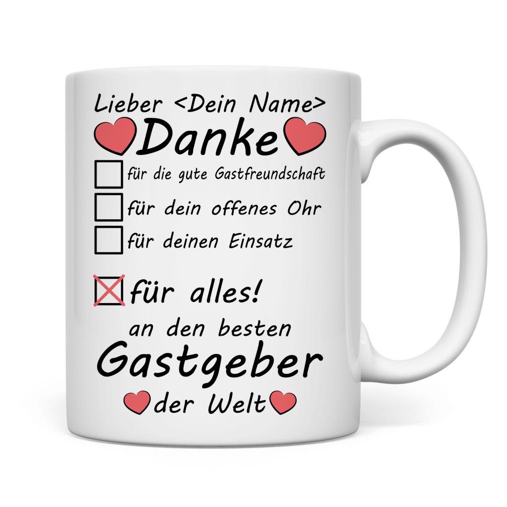 Bester Gastgeber | Danke Tasse | Geschenk 2