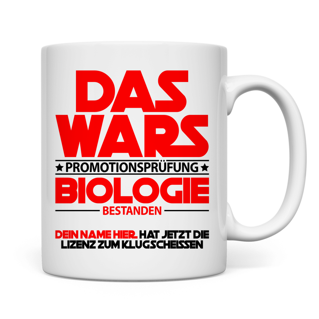 Promotion Biologie bestanden | Tasse   geschenk 2