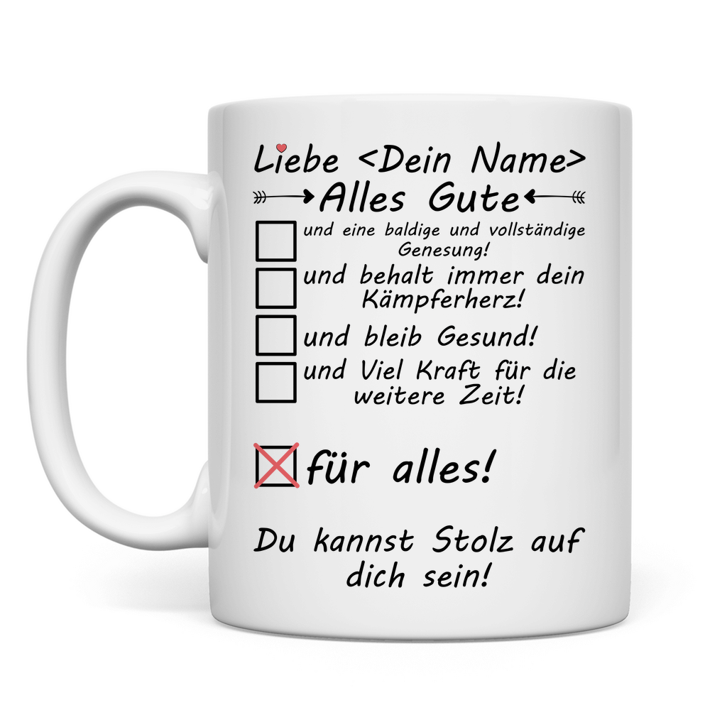Gute Besserung nach Op | Frau | Geschenk Tasse