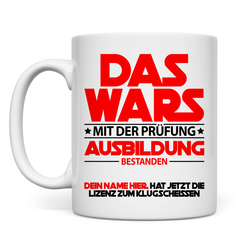 Azubi Endlich Ausgelernt | Geschenk Tasse rot