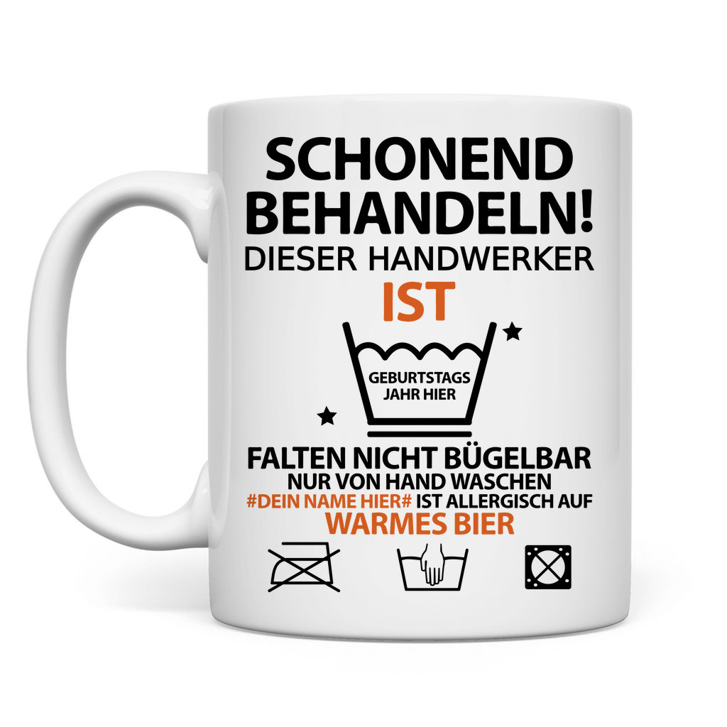 70. Geburtstag Handwerker | Geschenk  | Mann Tasse
