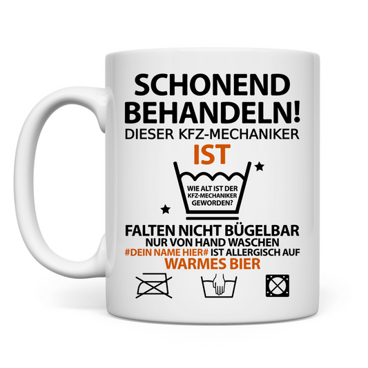 50. Geburtstag KFZ Mechaniker | Geburtstagsgeschenk lustige sprüche
personalisiert automechaniker Tasse
