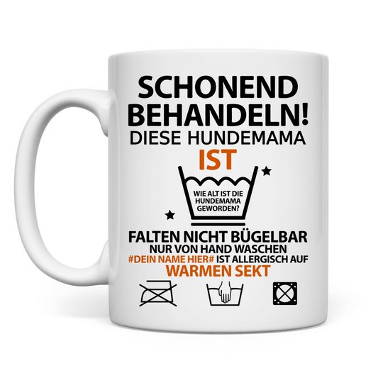 50 Geburtstag Hundemama Geschenk | Tasse geburtstagswünsche personalisiert