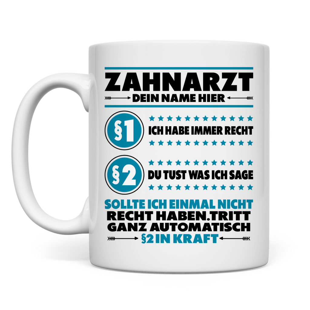 Chef Zahnarzt Geschenk | Weihnachtsgeschenk Tasse