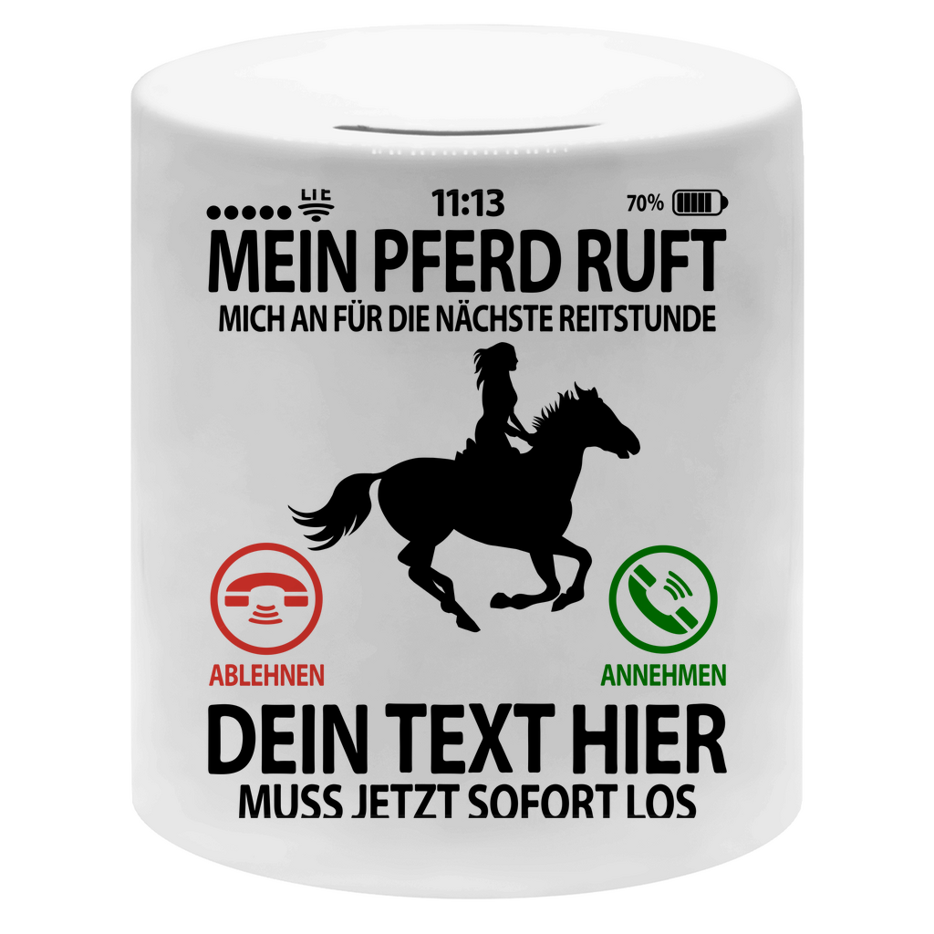 Reitstunden Geldgeschenk | Spardose