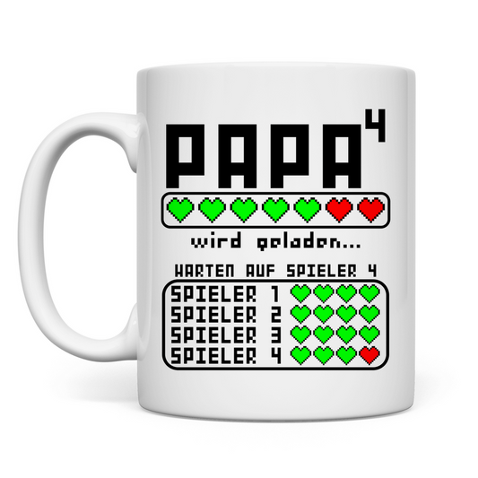 zum Vierten mal Papa Schwanger | 4. Kind | Geschenk  Tasse