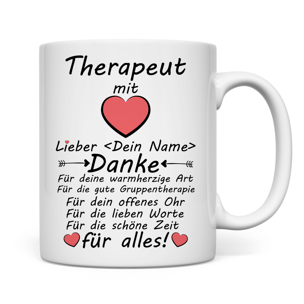 Gruppentherapie Ende | Therapeut Geschenk Tasse Rückseite