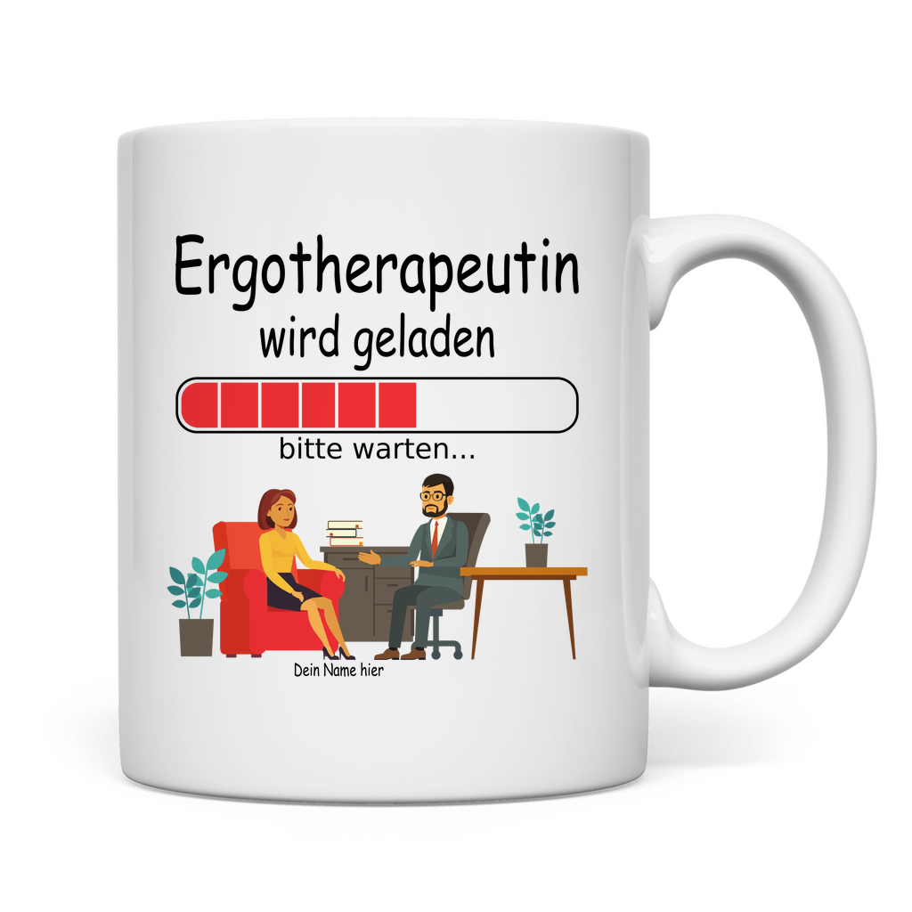 Ergotherapie vor Ausbildung | Geschenk Tasse Rückseite Ergotherapeutin