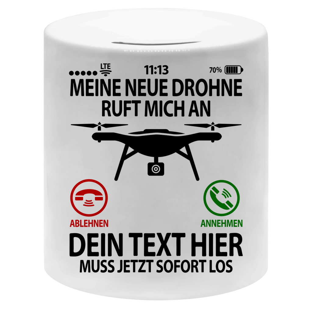 Neue Drohne sparen | Geldgeschenk | Spardose