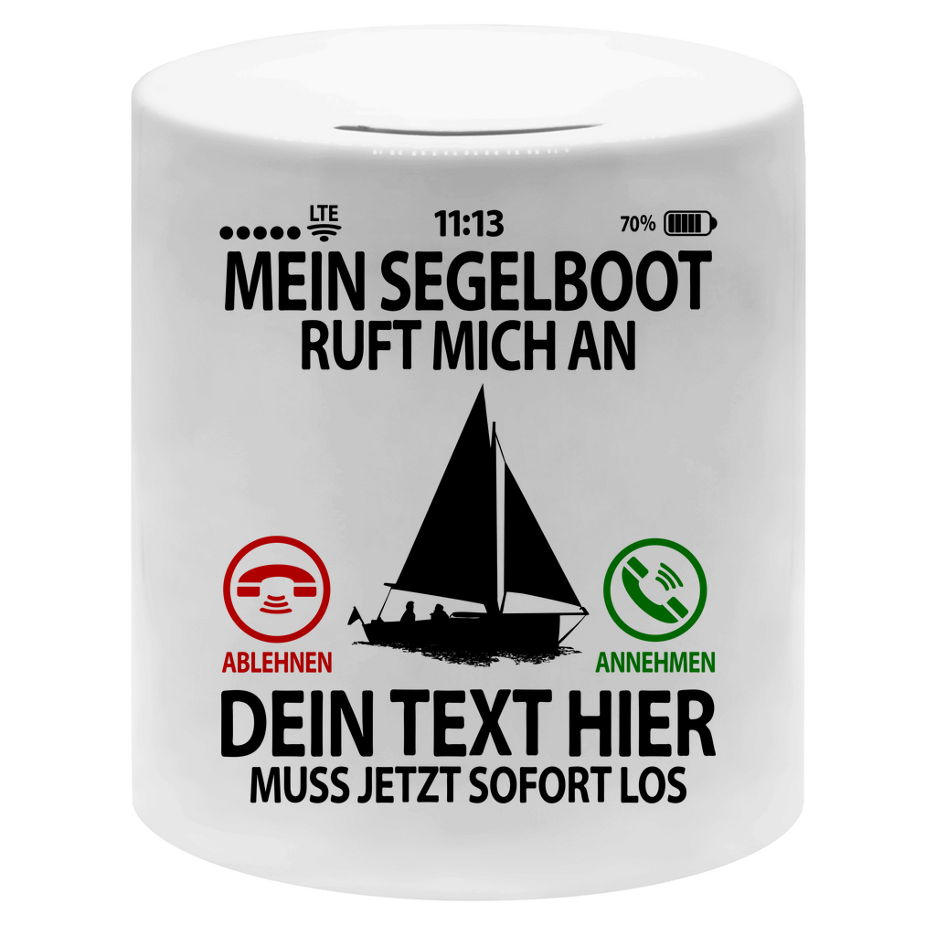 Segelkasse | Segeltörn Geschenk | Spardose personalisiert
