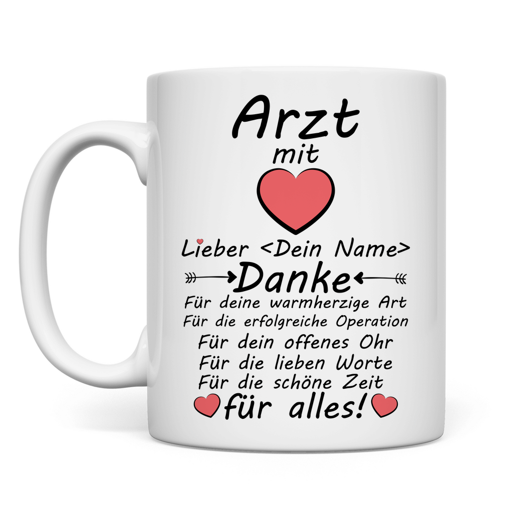 Danke Sagen nach Operation | Arzt Geschenk  Tasse