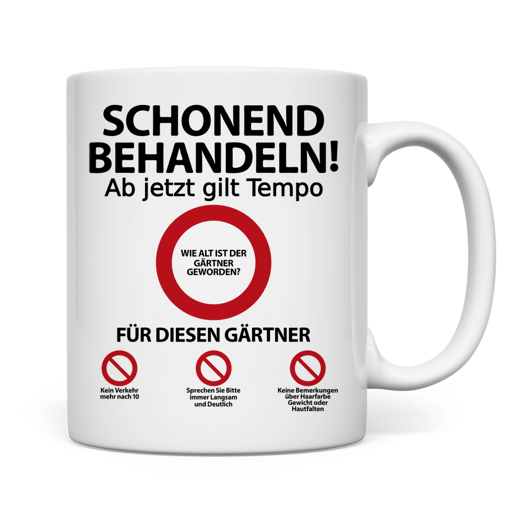 60. Geburtstag Gärtner | Glückwünsche  Tasse