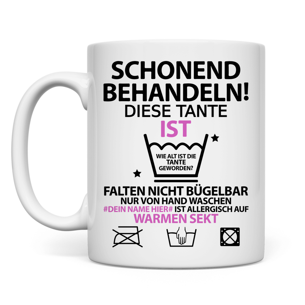 60. Geburtstag Tante | Geburtstagsgeschenk lustige sprüche
personalisiert 
Tasse
