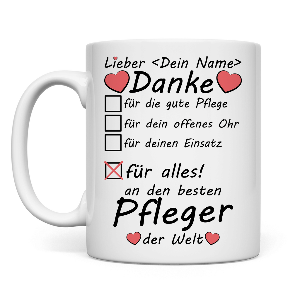 Beste Pfleger | Abschiedsgeschenk Tasse